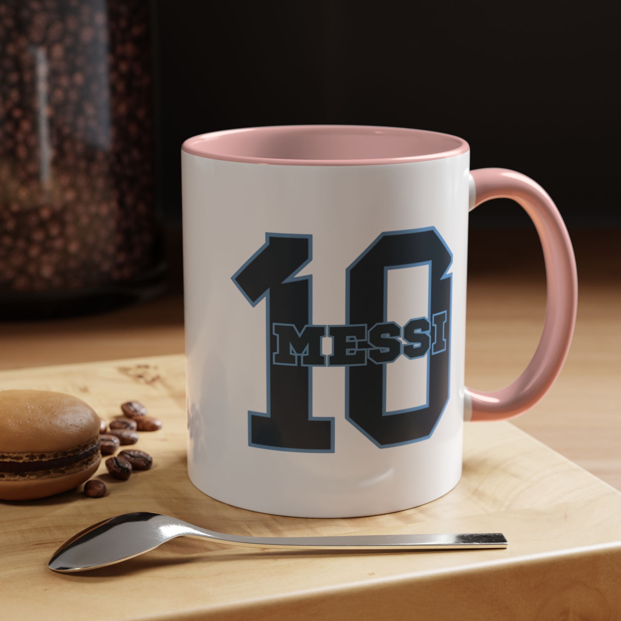 10 'Messi' Accent Coffee Mug — Soccer Jersey Number Coffee Cup