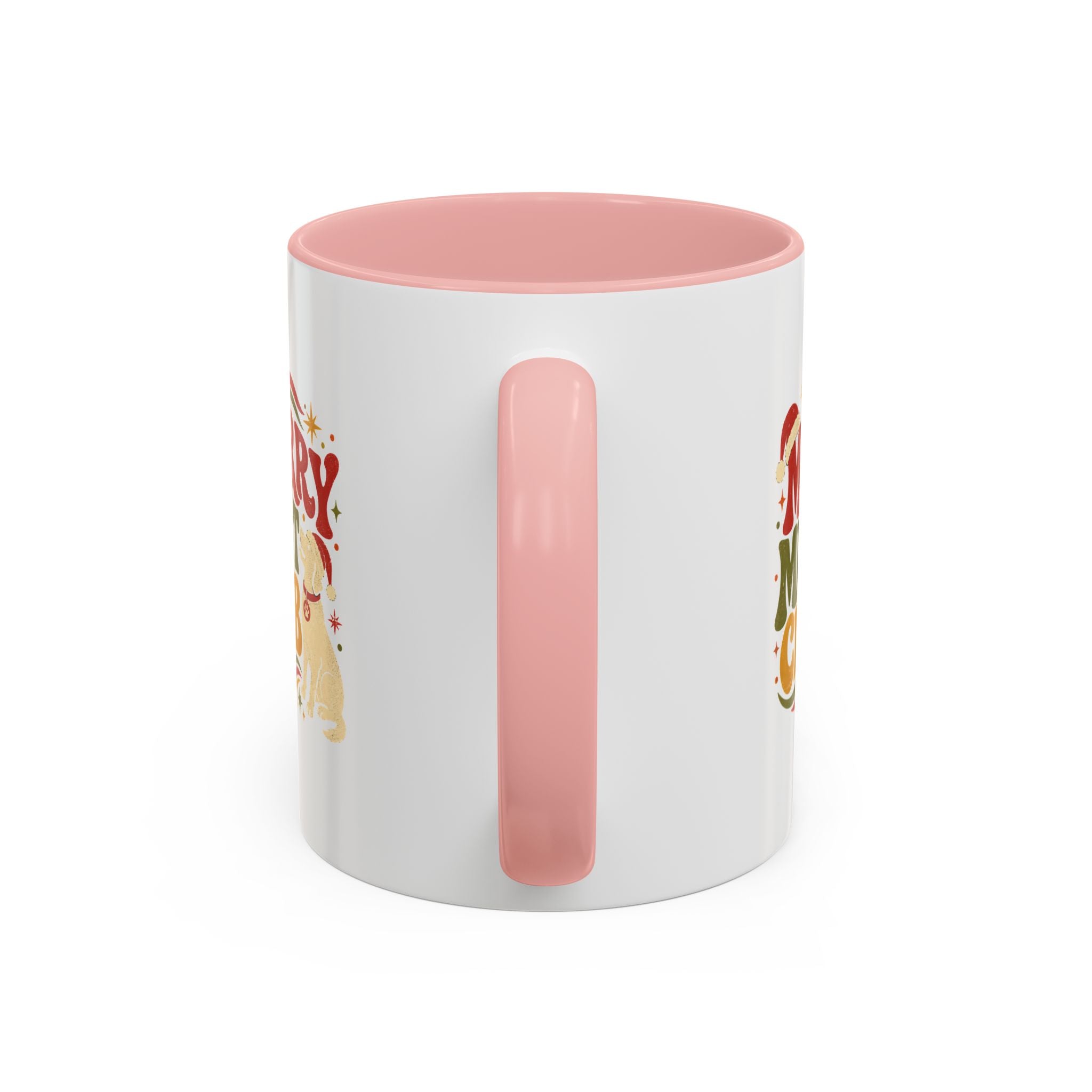 Modern Day Christmas Merry Mutt Club Accent Coffee Mug — Festive Dog Lover Holiday Gift