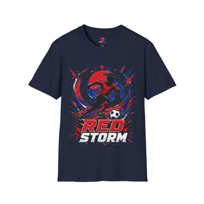 South Korea Red Storm Soccer T-Shirt — Dynamic Player Graphic Tee