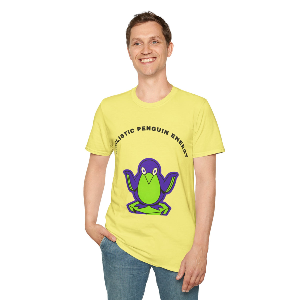 Penguin Energy T-Shirt — "Nihilistic Penguin Energy" Cute Cartoon Tee - Trending Now - September 2026