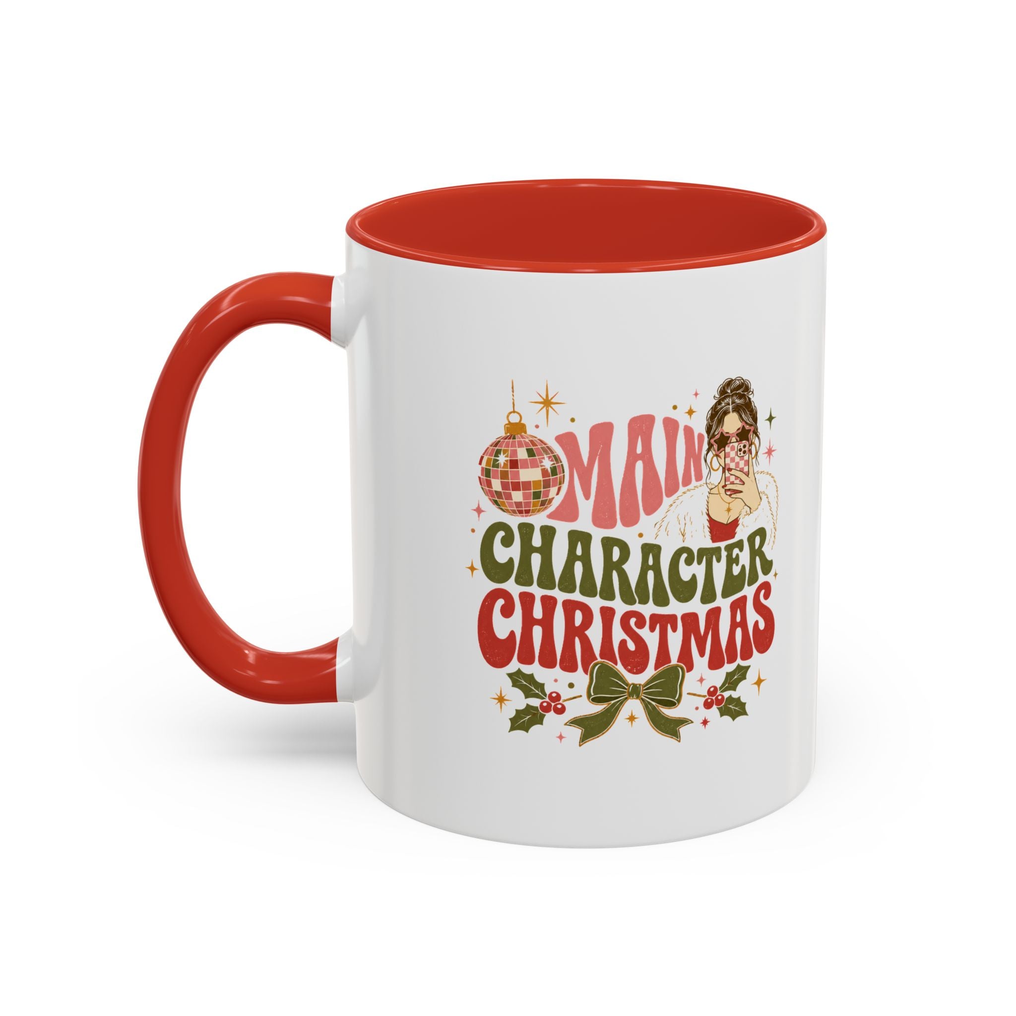 Modern Day Christmas Main Character Christmas Mug — Funny Holiday Coffee Cup