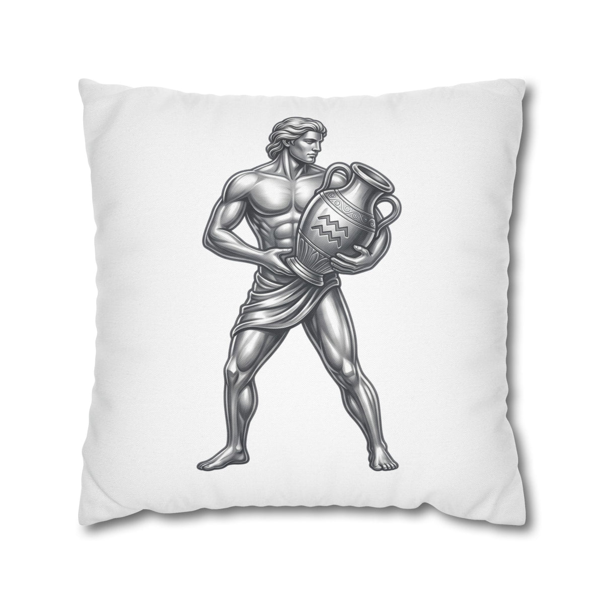 Aquarius Zodiac Pillow pillowcase — Mythical Water Bearer Decorative Throw Pillow