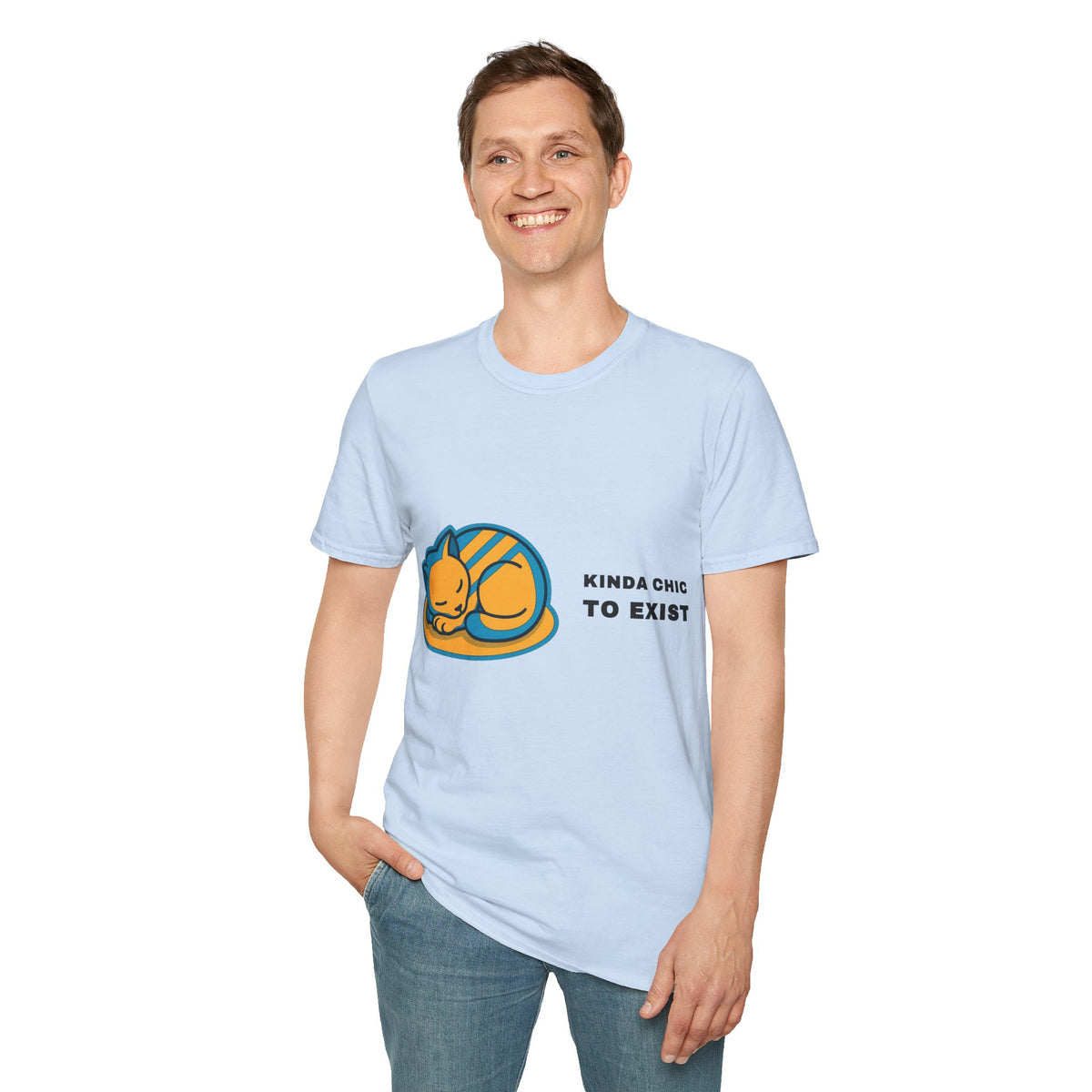 Cat Nap T‑Shirt - 'Kinda Okay To Exist' Cute Sleeping Cat Graphic Tee - Trending Now - September 2026