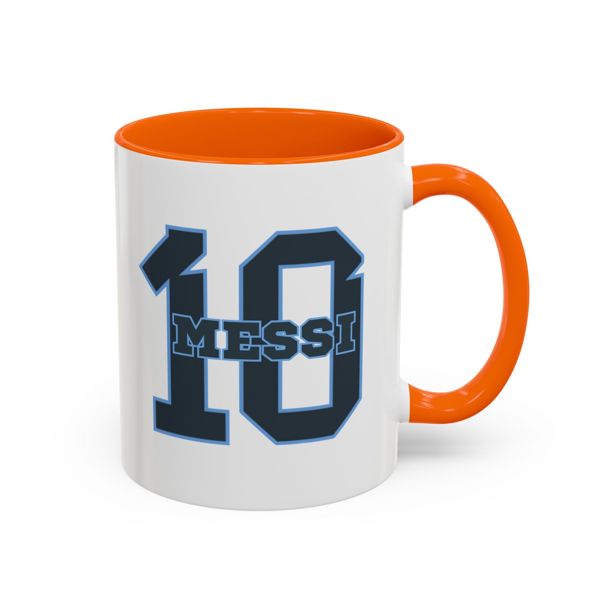 10 'Messi' Accent Coffee Mug — Soccer Jersey Number Coffee Cup