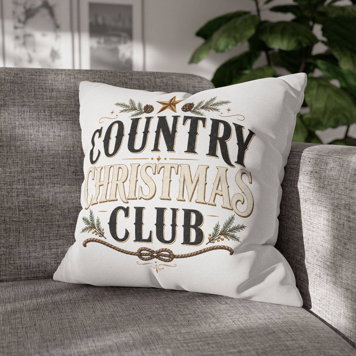 Christmas Country Christmas Club Pillowcase