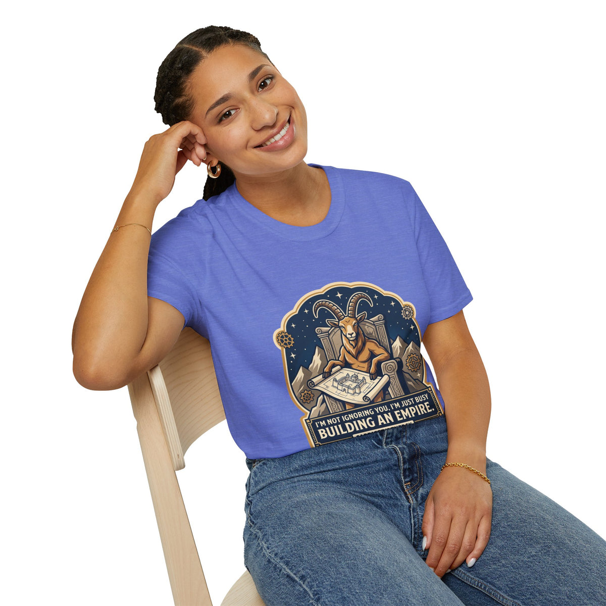 Capricorn Zodiac T-Shirt — "Building an Empire" Goat Horoscope Tee