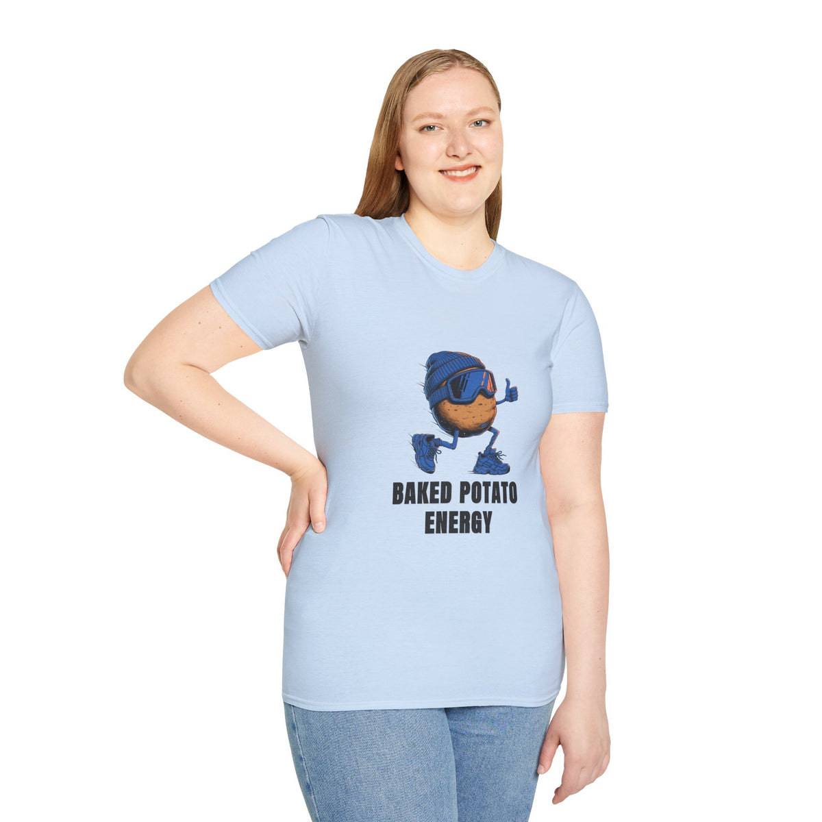 Baked Potato Energy T-Shirt — Cute Thumbs-Up Potato Graphic Tee - Trending Now - August 2026