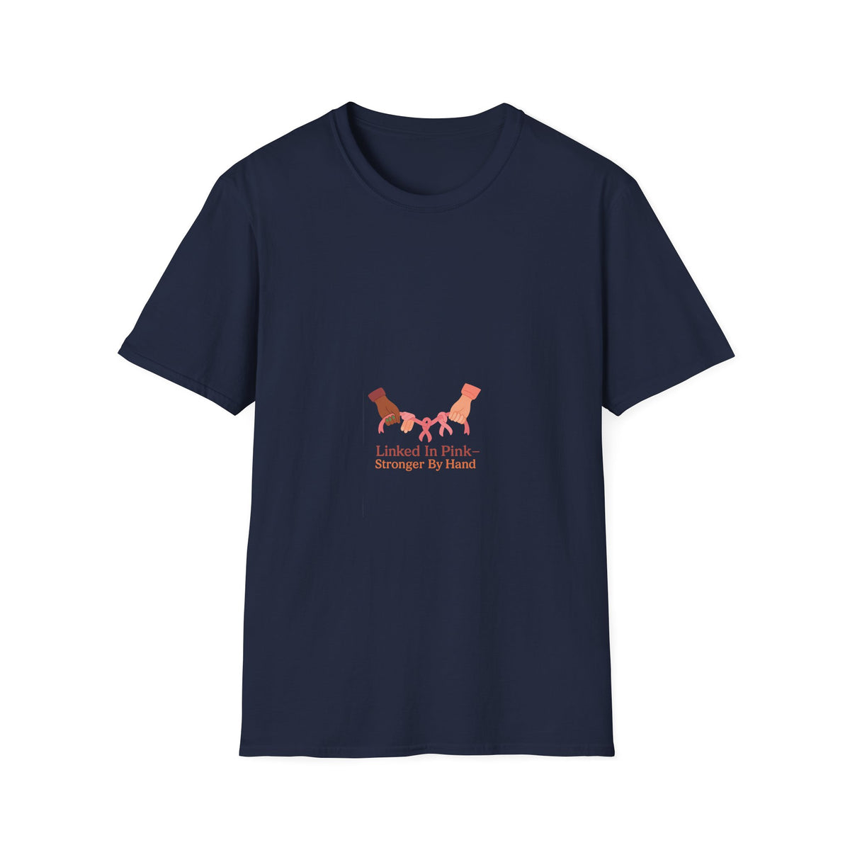 Linked In Pink Stronger By Hand T-Shirt, Breast Cancer Support Dog Lover Tee - Trending Now - September 2026