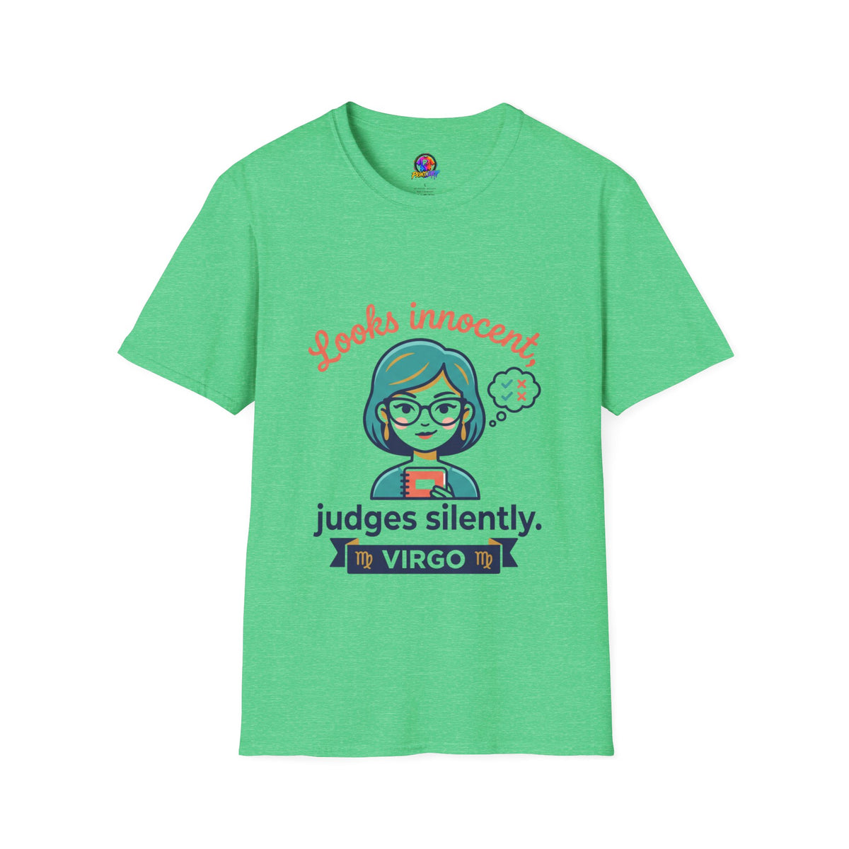 Looks Innocent Virgo T-Shirt — Funny Zodiac Graphic Tee for Virgo Women