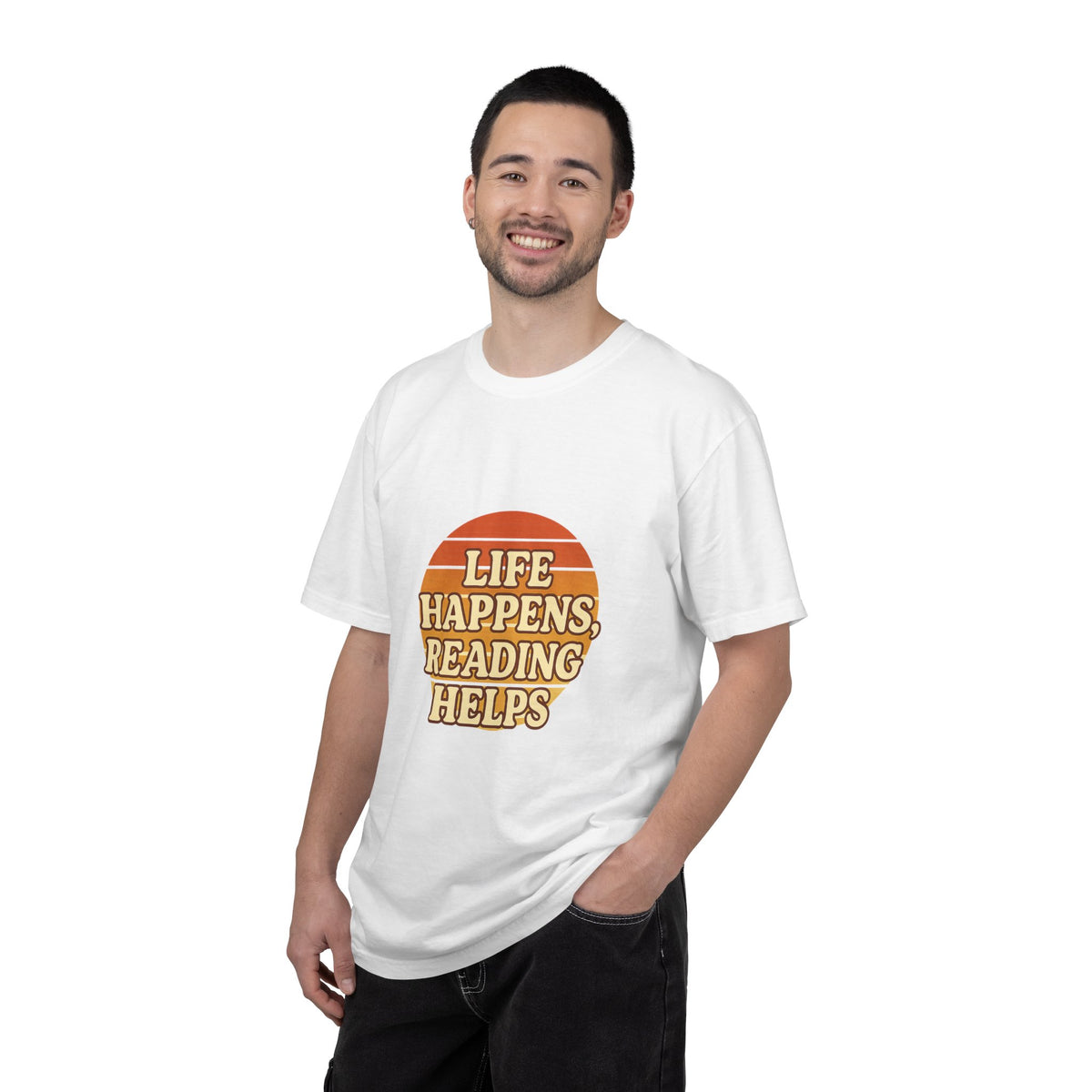 Reading Helps T-Shirt — "Life Happens, Reading Helps" Retro Book Tee - Trending Now - October 2026