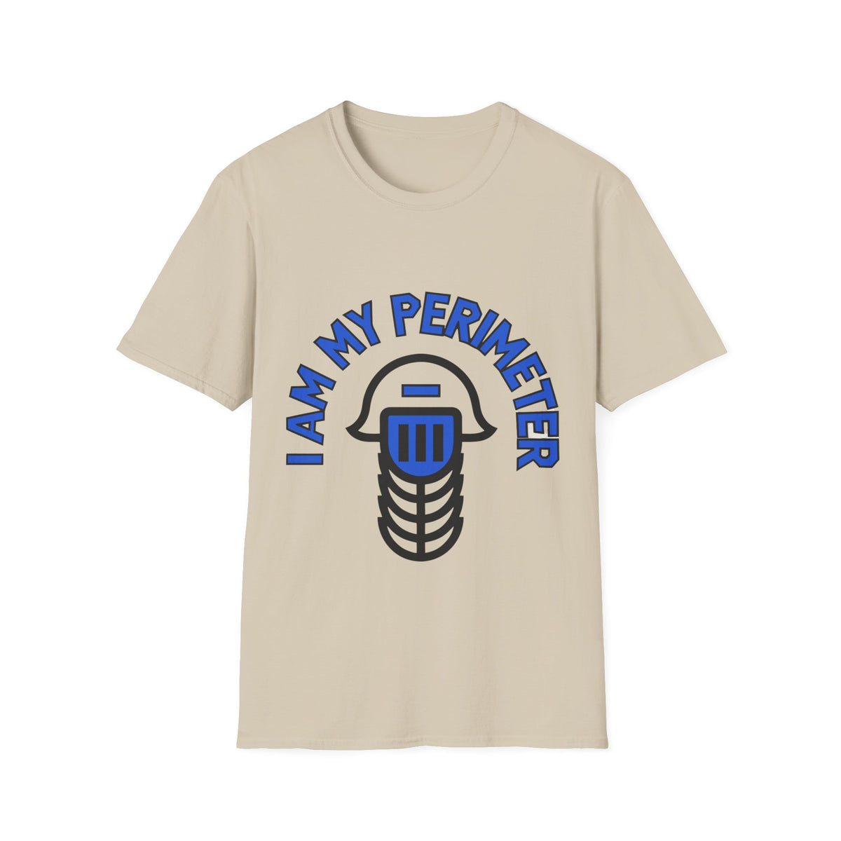 I Am My Perimeter Blue Jail Bars T-Shirt - Minimalist Graphic Quote Tee - Trending Now - September 2026