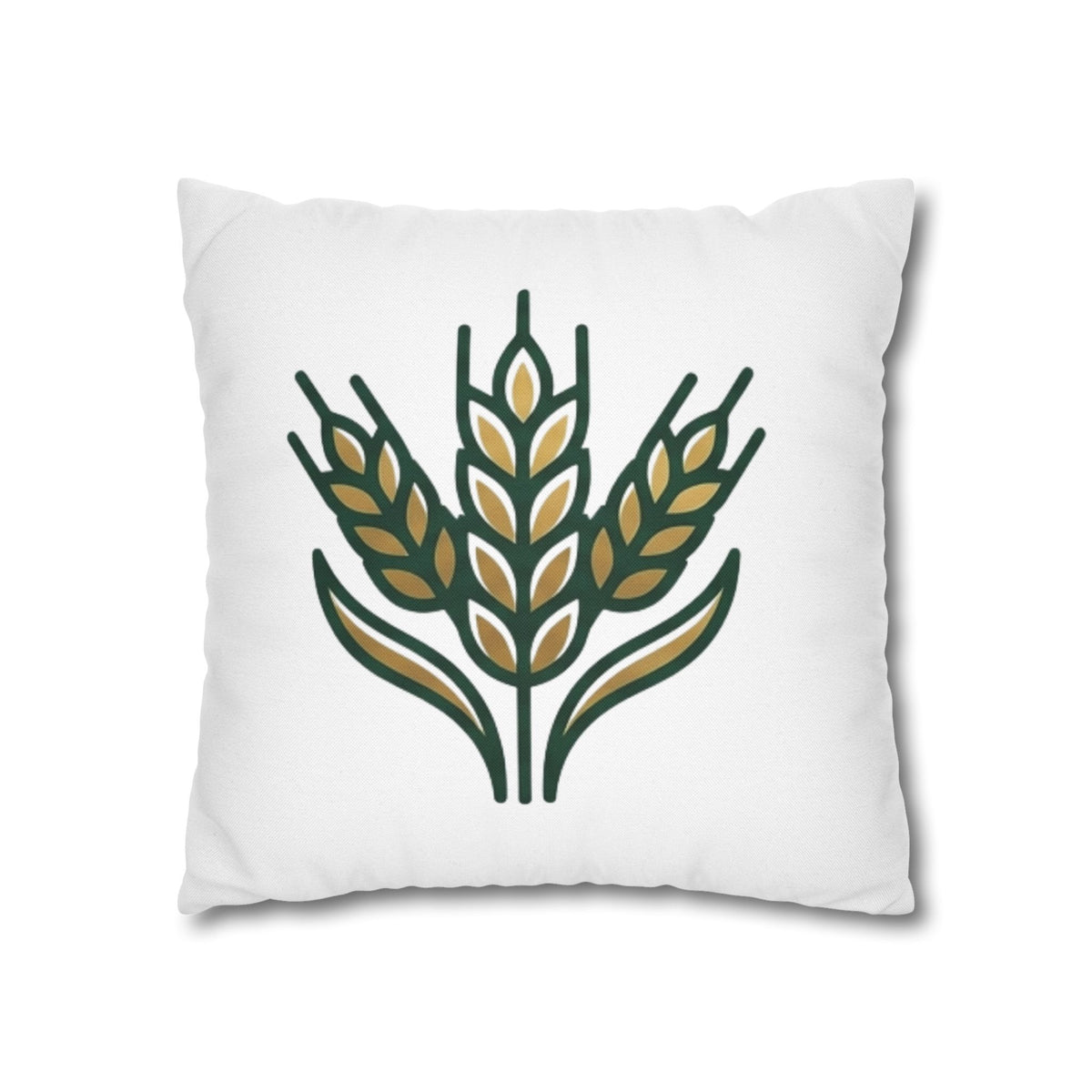 Virgo Wheat Meadow Decorative Pillowcase — Farmhouse Grain Throw Pillow Cover