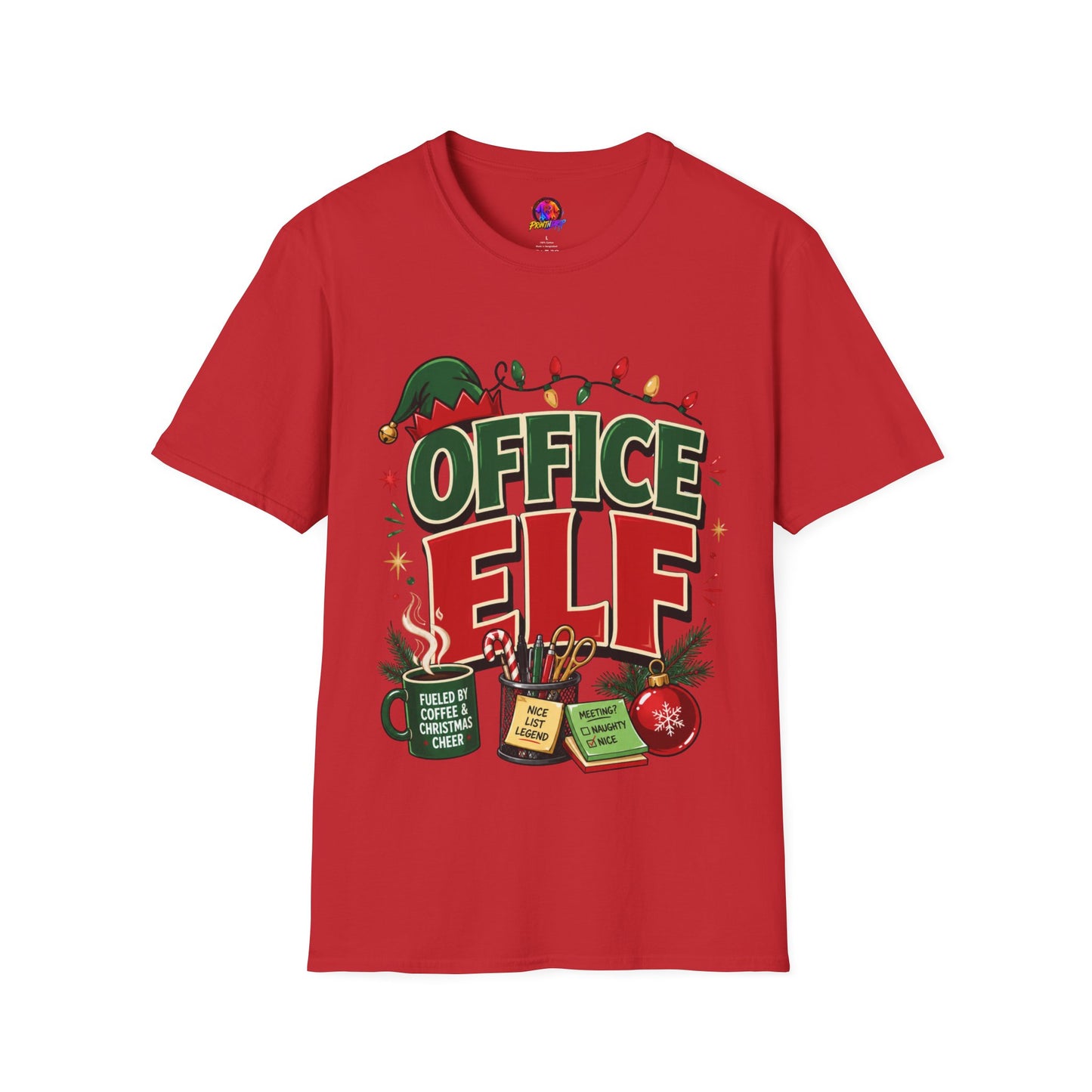 Office Elf T-Shirt — Funny Christmas Work Holiday Tee