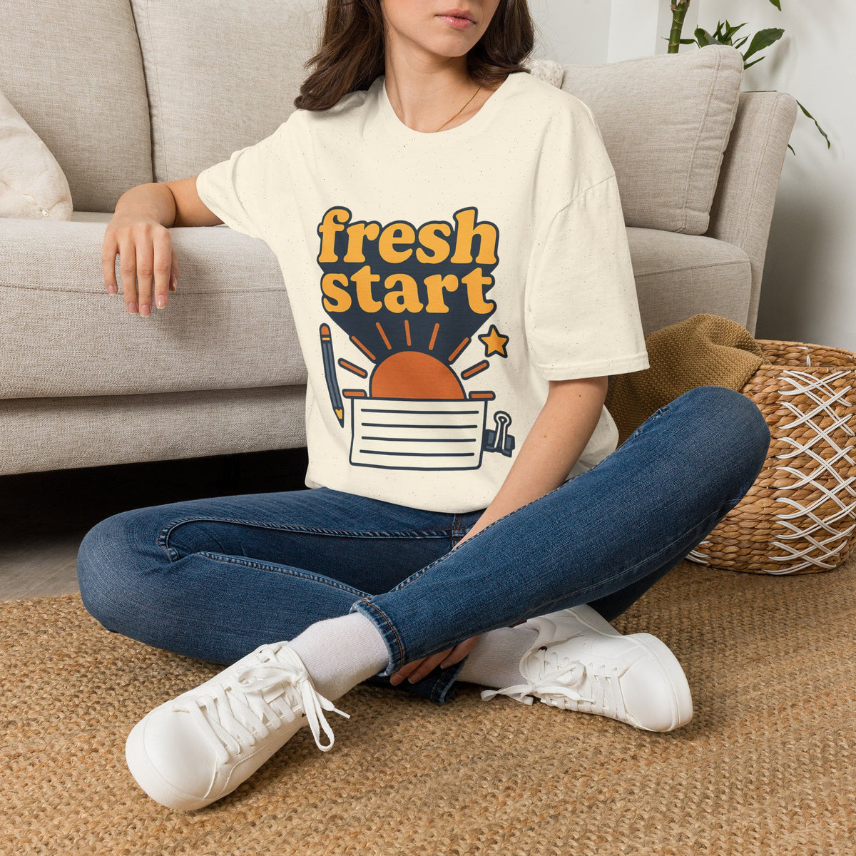 Fresh Start T-Shirt – Retro Sunrise Graphic  - Trending Now - August 2026
