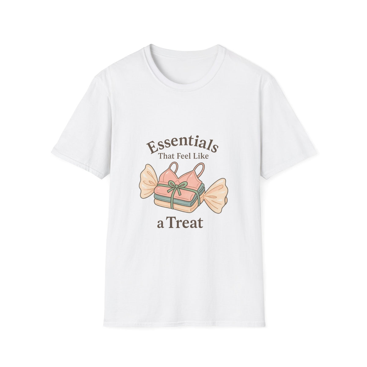 T-Shirt - "Essentials Are Hard To Resist" Candy Graphic Tee - Trending Now - October 2026