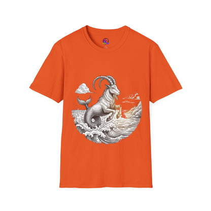 Capricorn Goat-Mermaid T-Shirt — Mythical Sea Goat Zodiac Tee