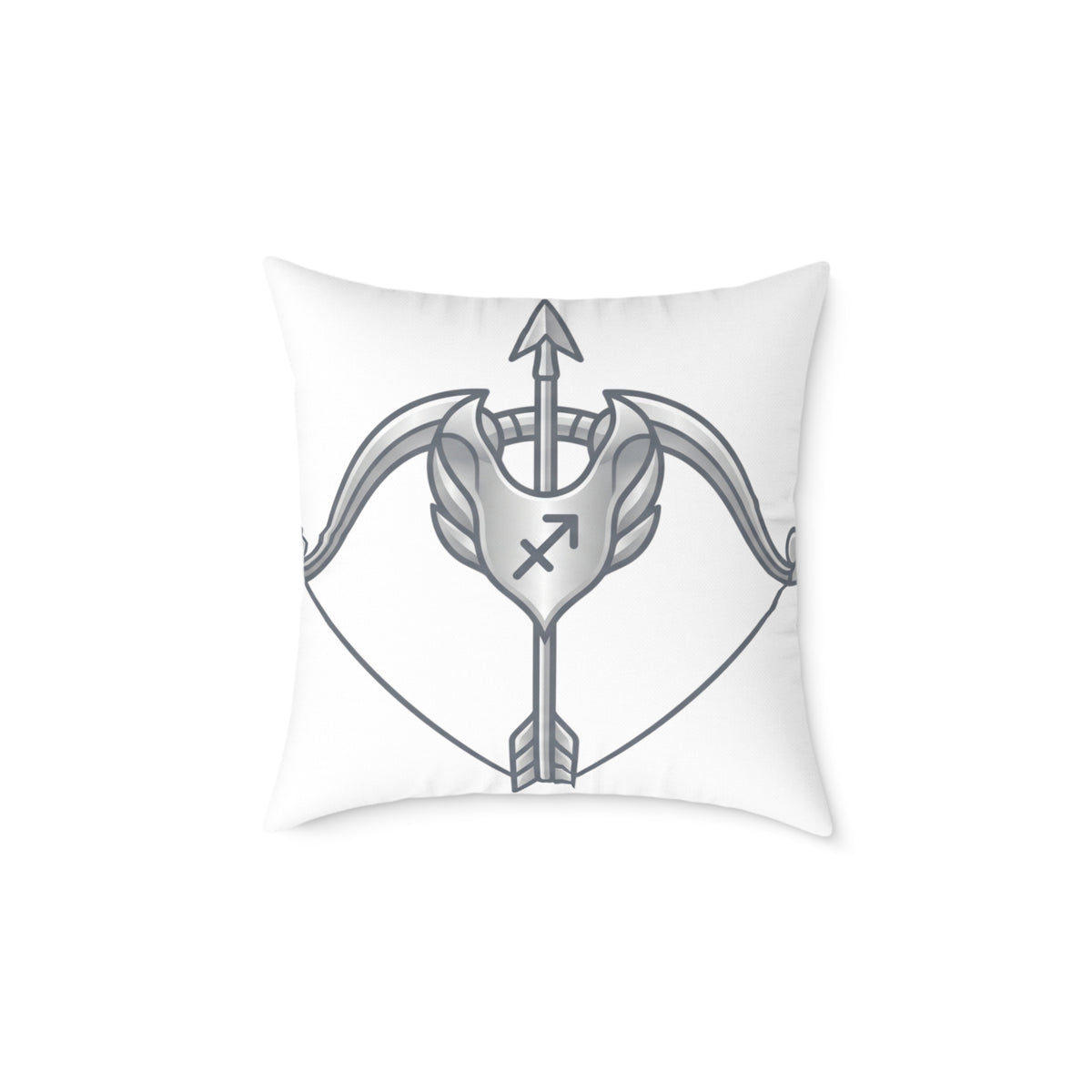 Sagittarius Zodiac Arrow Astrological Square Poly Canvas Pillow