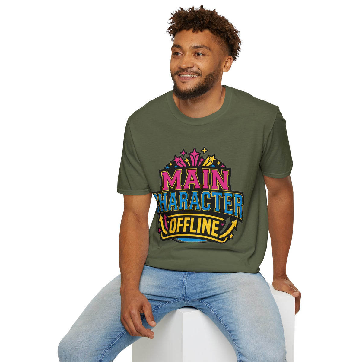 Main Character Offline T-Shirt — Retro Colorful 'Main' Graphic Tee - Trending Now - August 2026