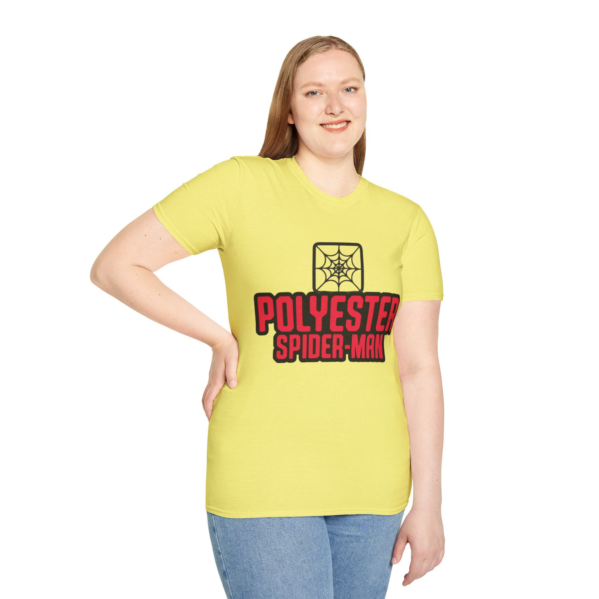 Spider-Man Polyester Graphic Tee — Bold Retro Logo Spiderweb T-Shirt - Trending Now - August 2026