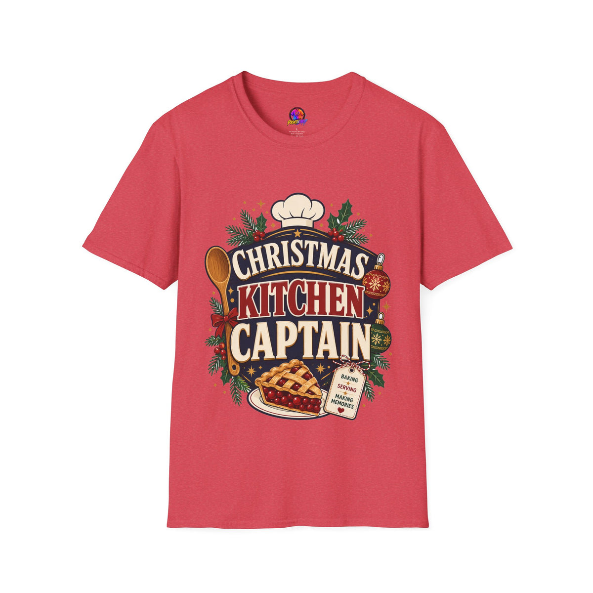 Christmas Kitchen Captain T-Shirt — Festive Holiday Cooking Tee