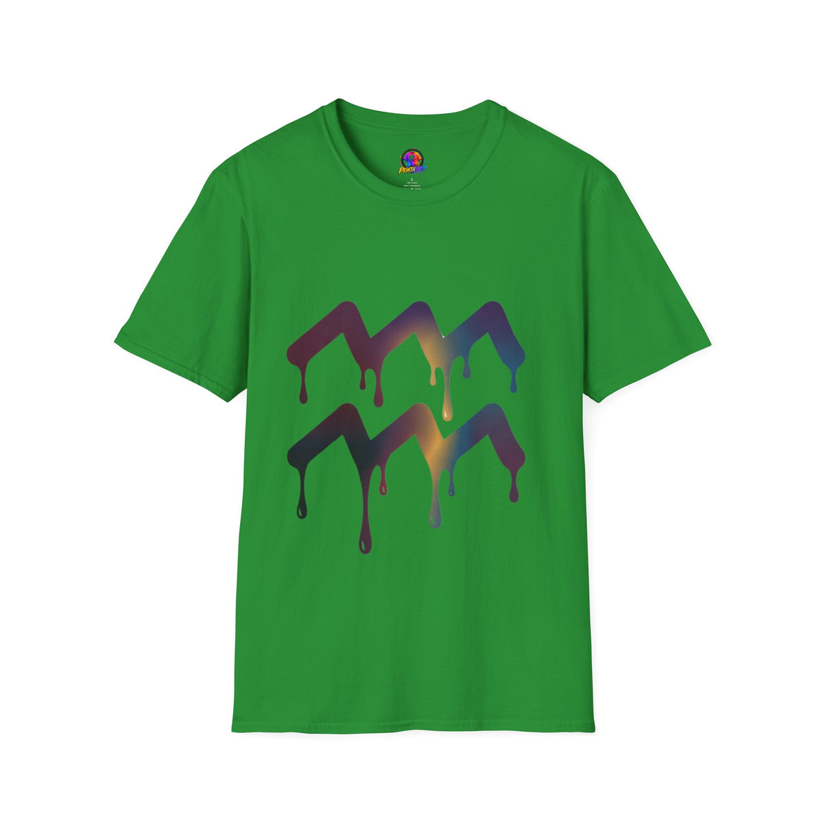 Dripping Mountain Graphic Tee — Vaporwave Sunset T-Shirt