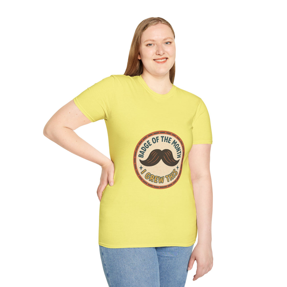 Mustache Dad T-Shirt - "King of the Mustache" Retro Badge Design - Trending Now - October 2026