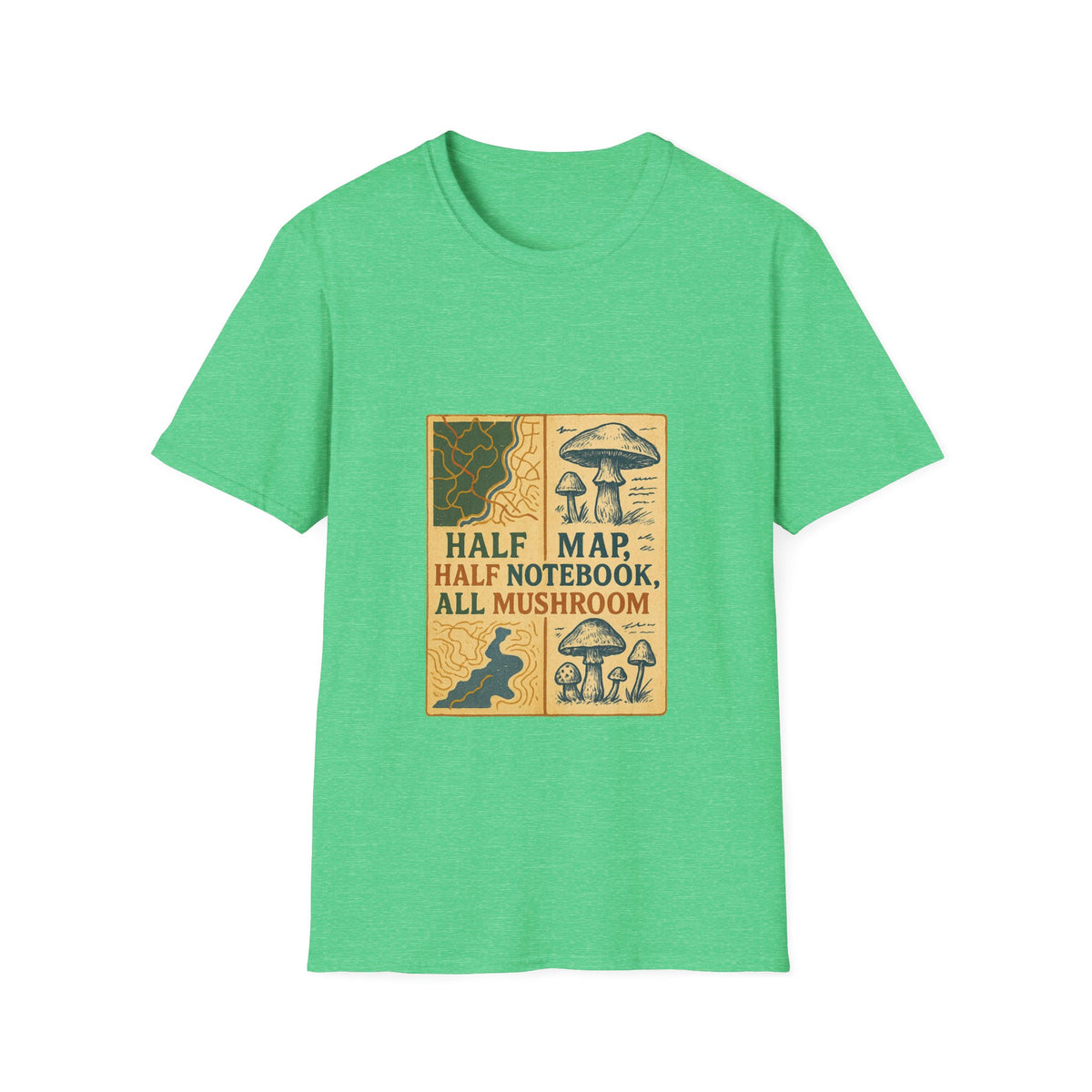 Mushroom Field Guide T-Shirt – Vintage “Half Map, Half Notebook, All Mushroom” Design - Trending Now - October 2026