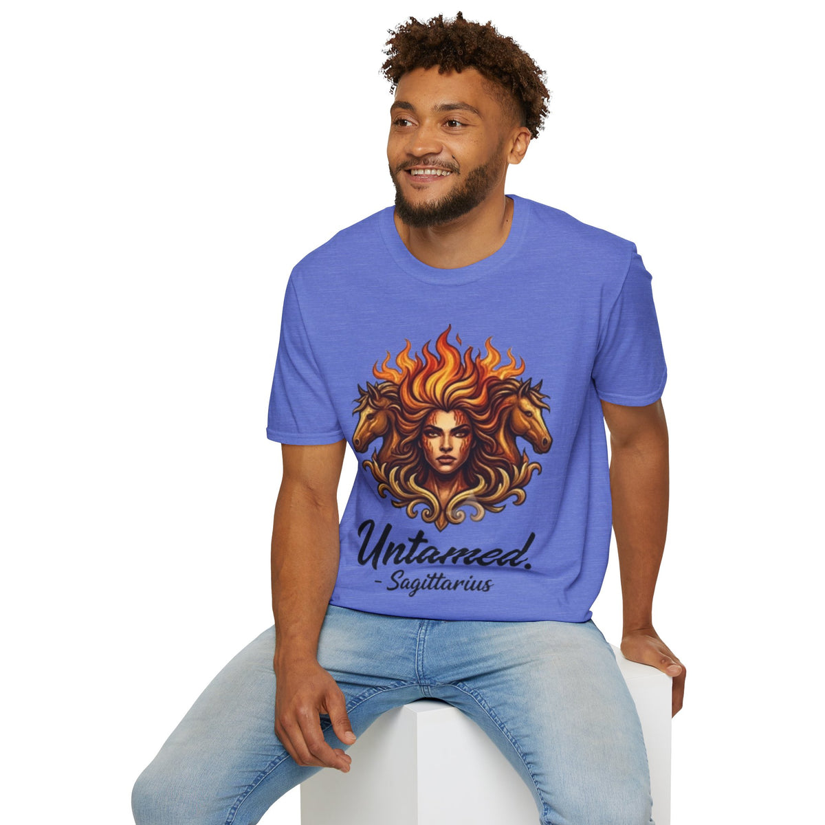 Sagittarius 'Untamed' Zodiac T-Shirt — Fiery Archer Astrology Tee