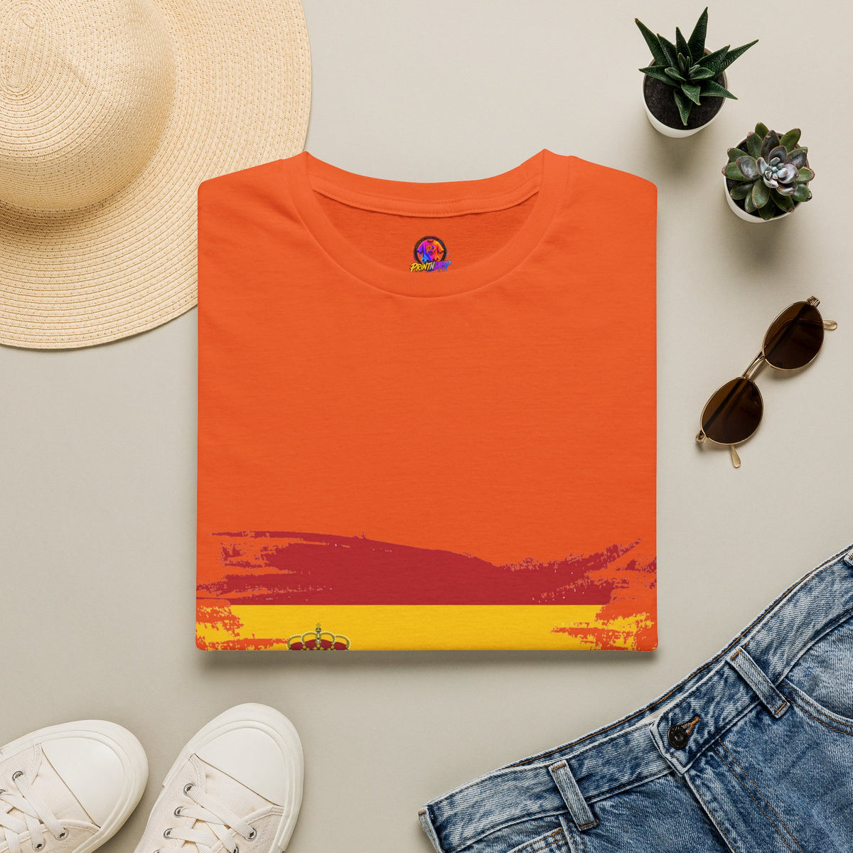 Spain Flag T-Shirt — Distressed Spanish Flag Graphic Tee