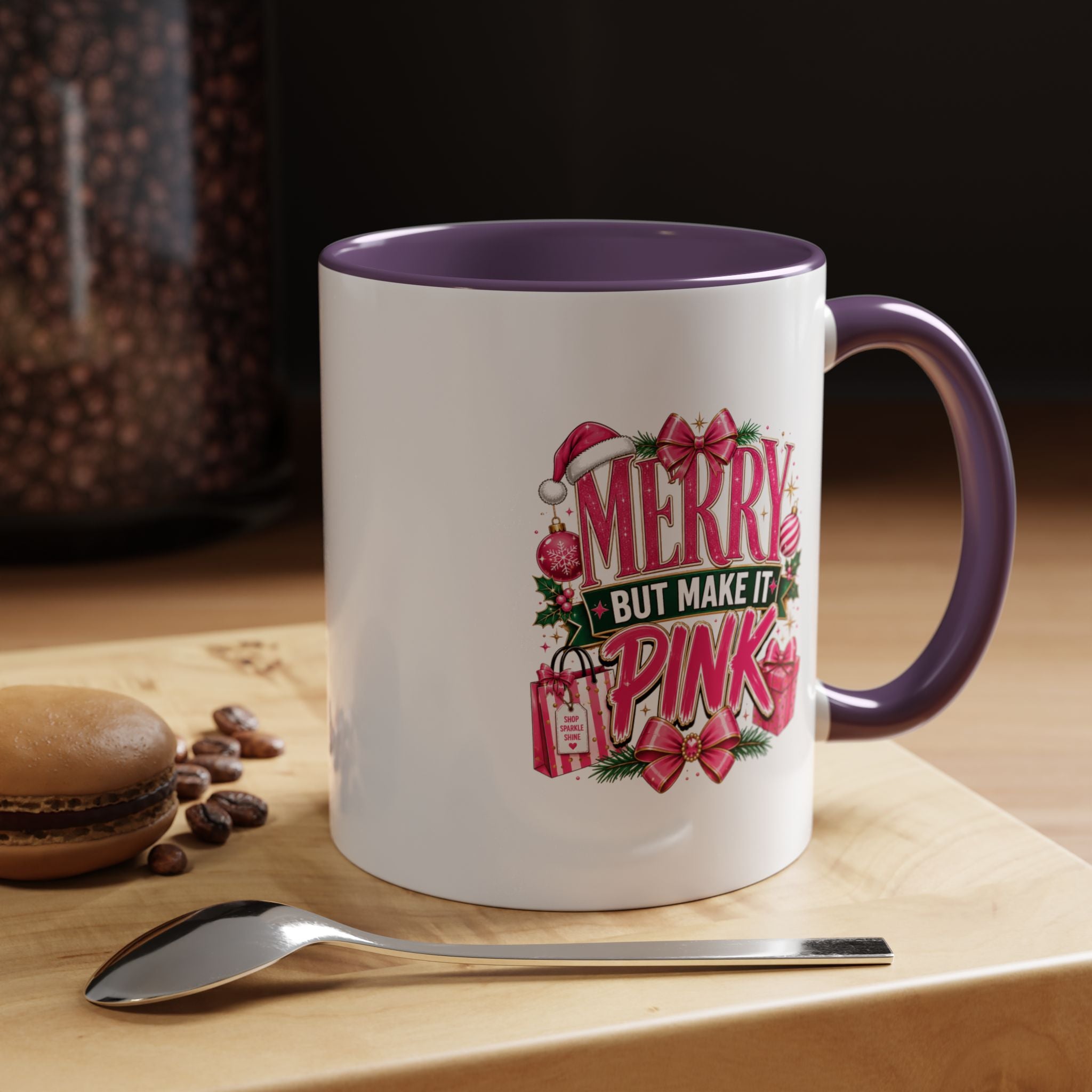 Accent Coffee Mug Merry Pink