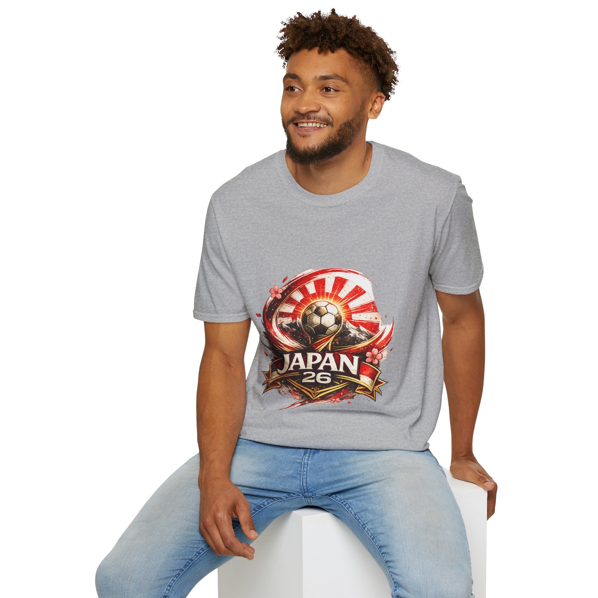 Japan Soccer T‑Shirt — Rising Sun Football Graphic