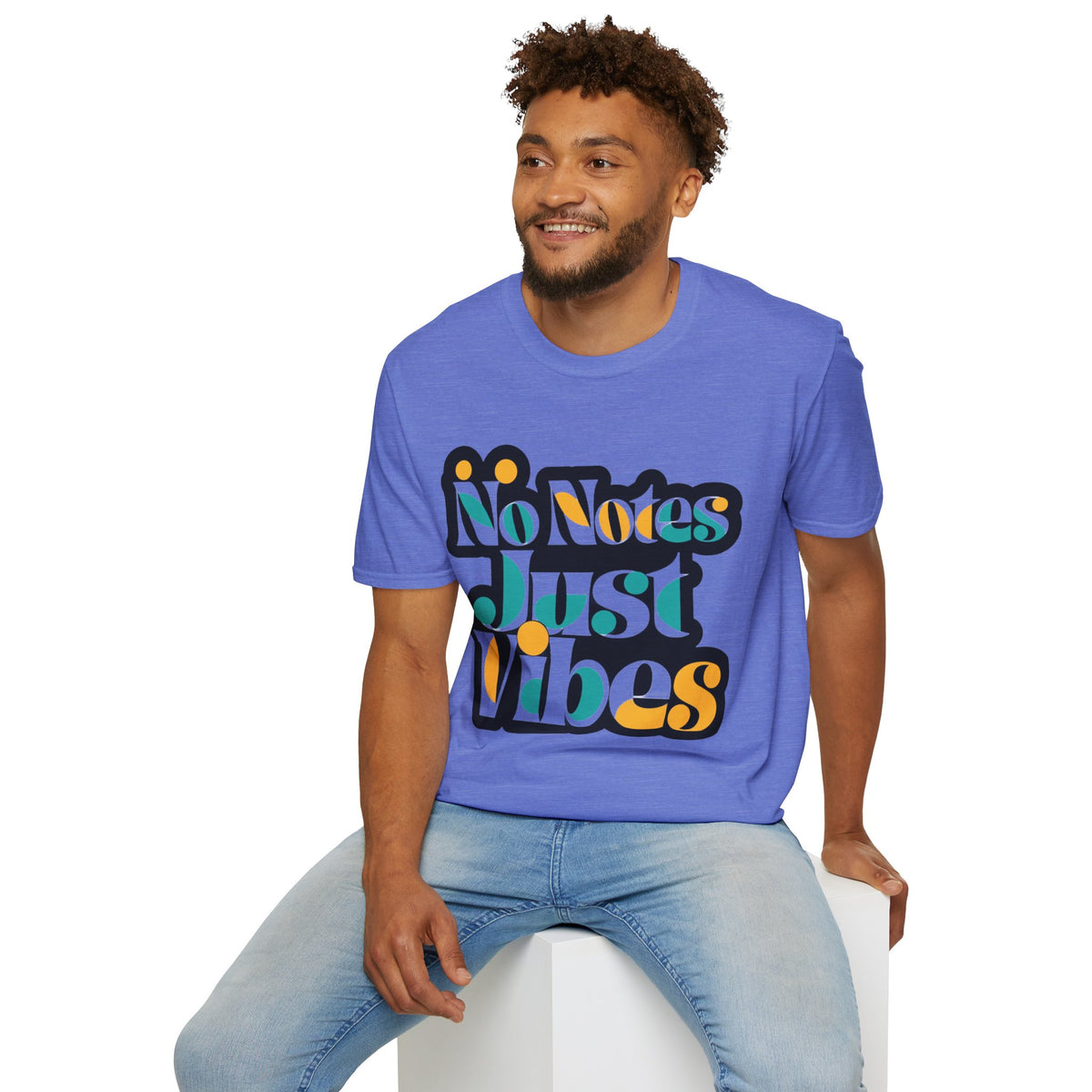 No Notes Just Vibes T-Shirt — Retro Groovy Graphic Tee for Relaxed, Music-Loving Casual Wear - Trending Now - August 2026
