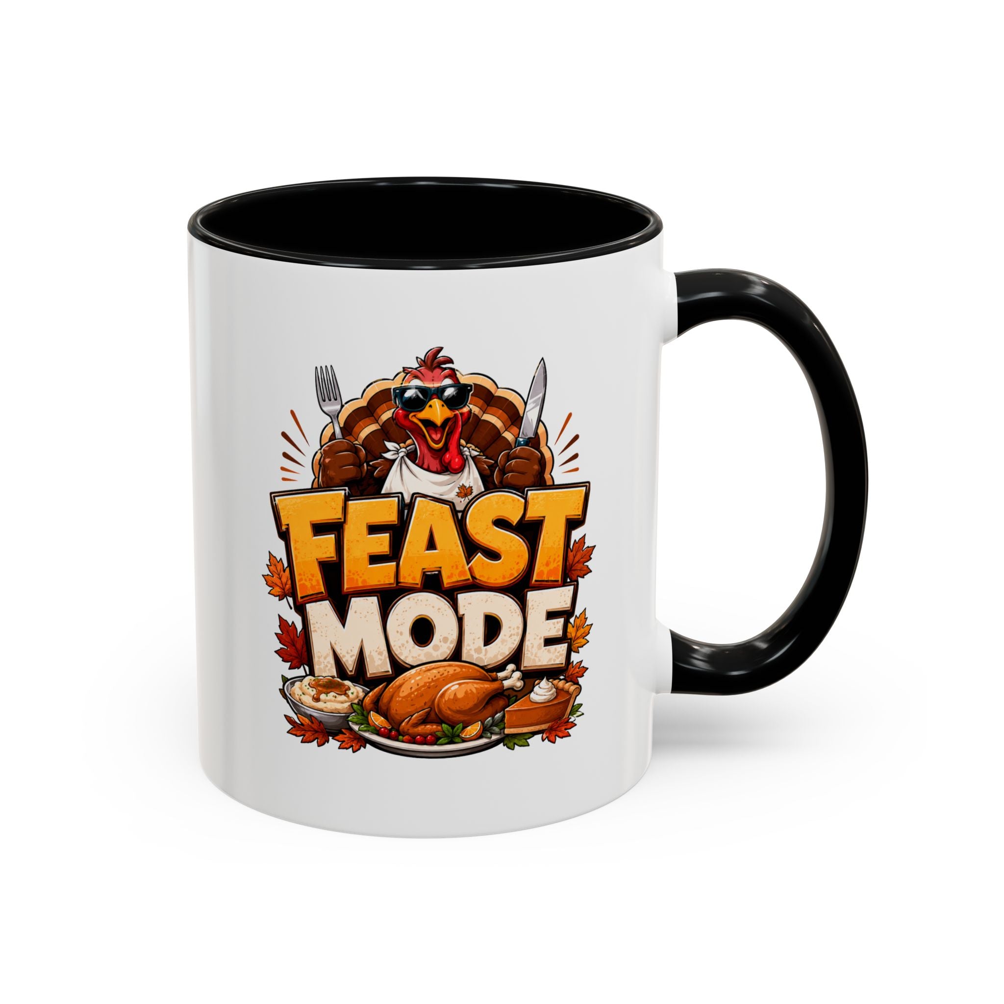 Thanksgiving Mug Feast Mode Coffee Mug — Thanksgiving Turkey Holiday Mug