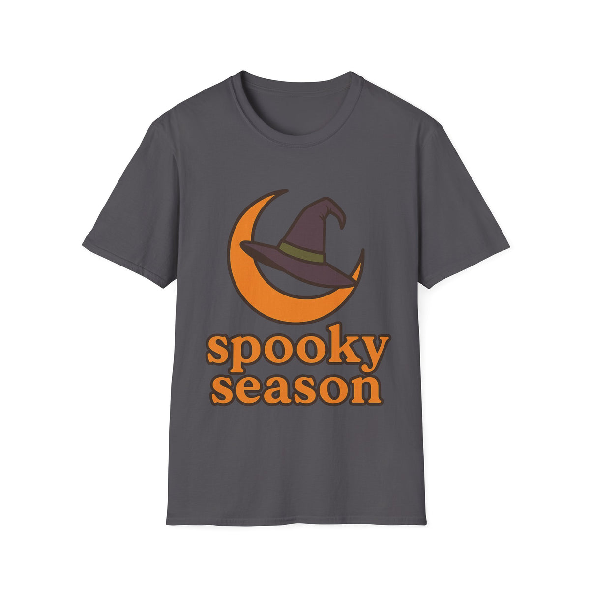 Spooky Season T-Shirt — Witch Hat & Moon Halloween Tee - Trending Now - August 2026