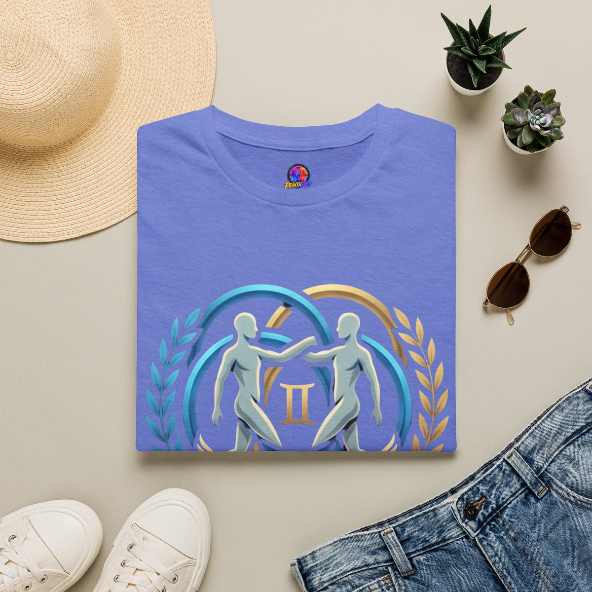 Gemini Zodiac T-Shirt — 'Gemini: Master of Adaptation' Astrological Graphic Tee