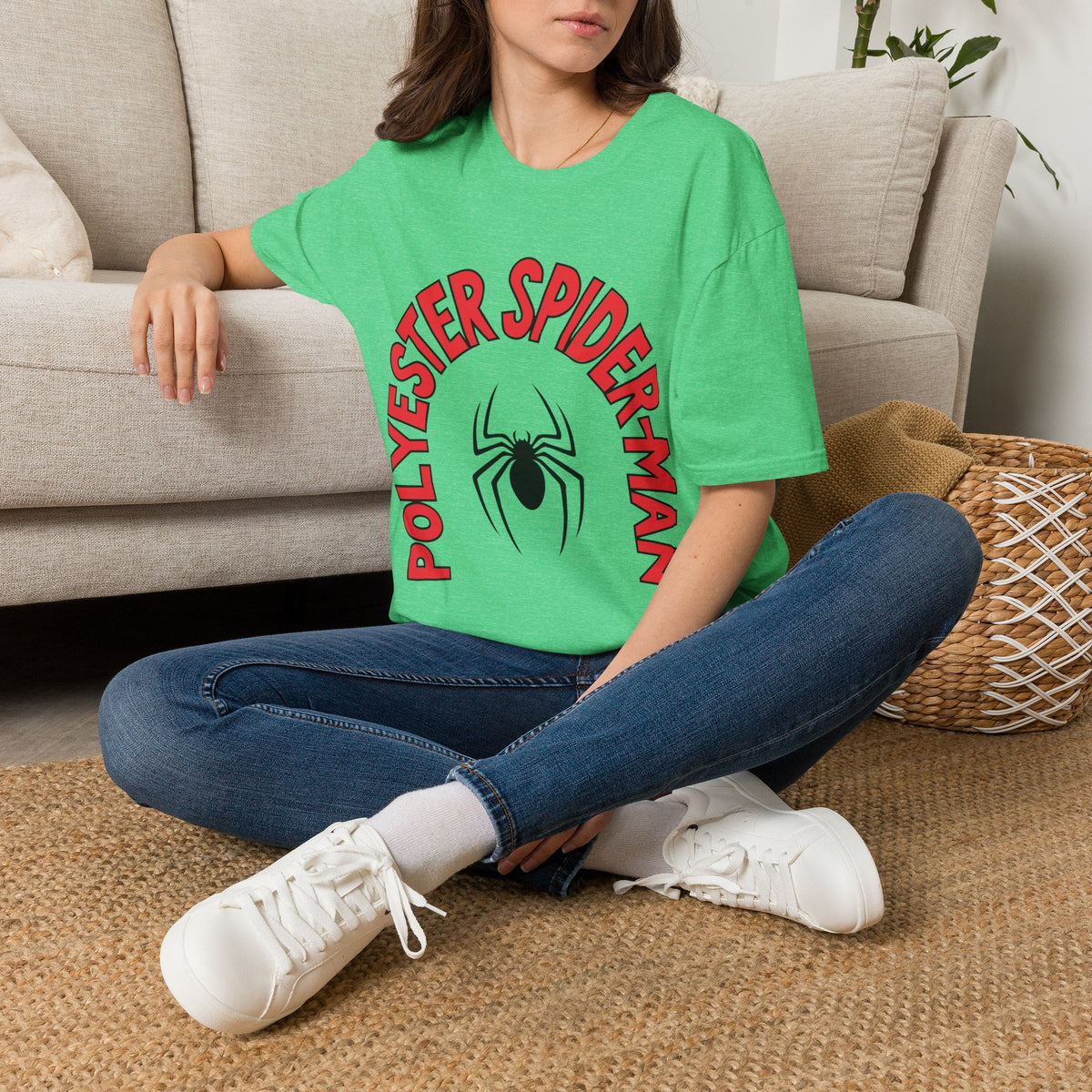 Spider Graphic T-Shirt — "Polyester Spiderman" Retro Spider Logo Tee - Trending Now - August 2026