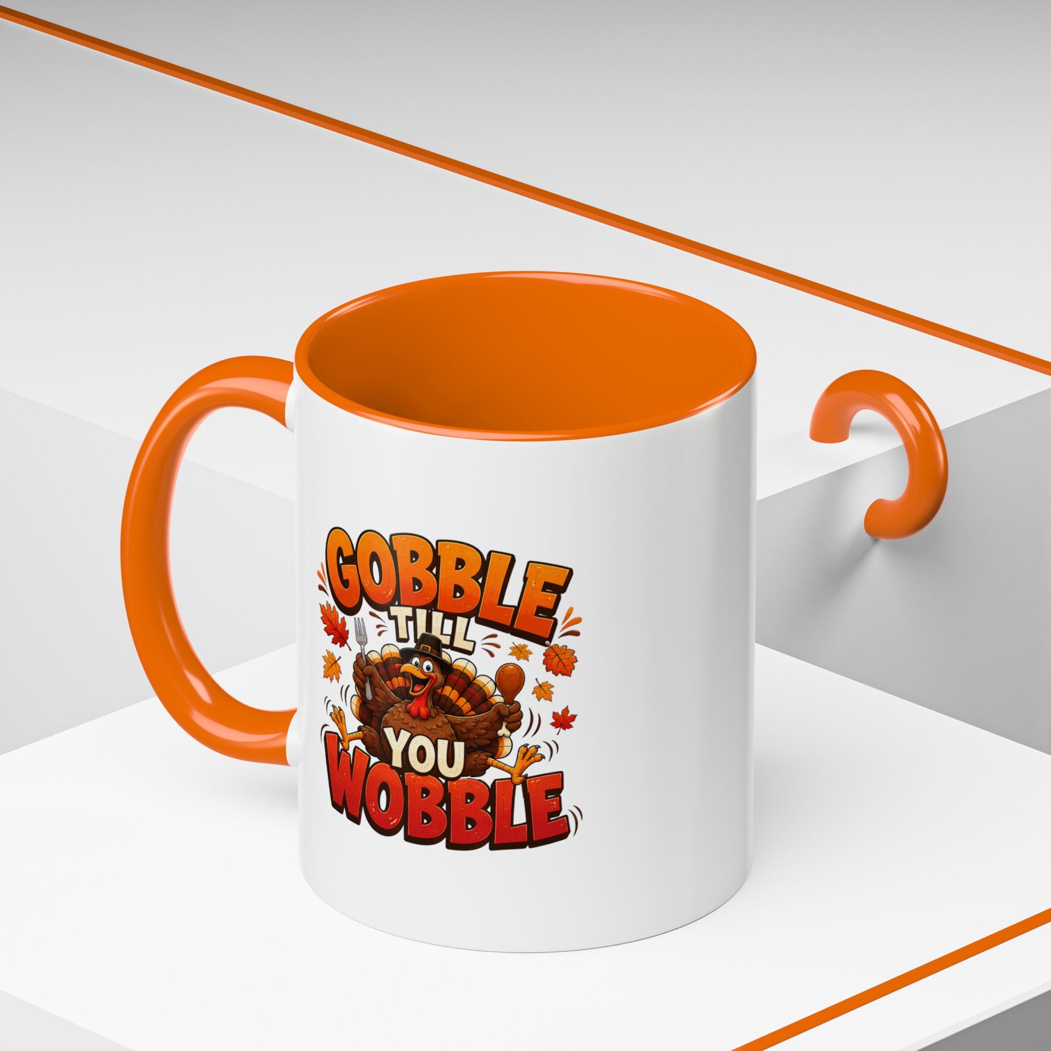 Thanksgiving Mug Gobble ’Til You Wobble Thanksgiving Coffee Mug