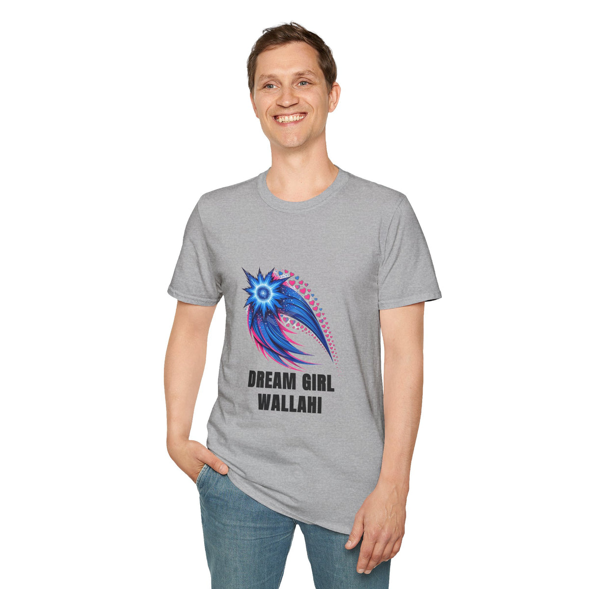 Dream Girl T-Shirt — Blue Starburst Heart Graphic ("Dream Girl Wallah") - Trending Now - August 2026