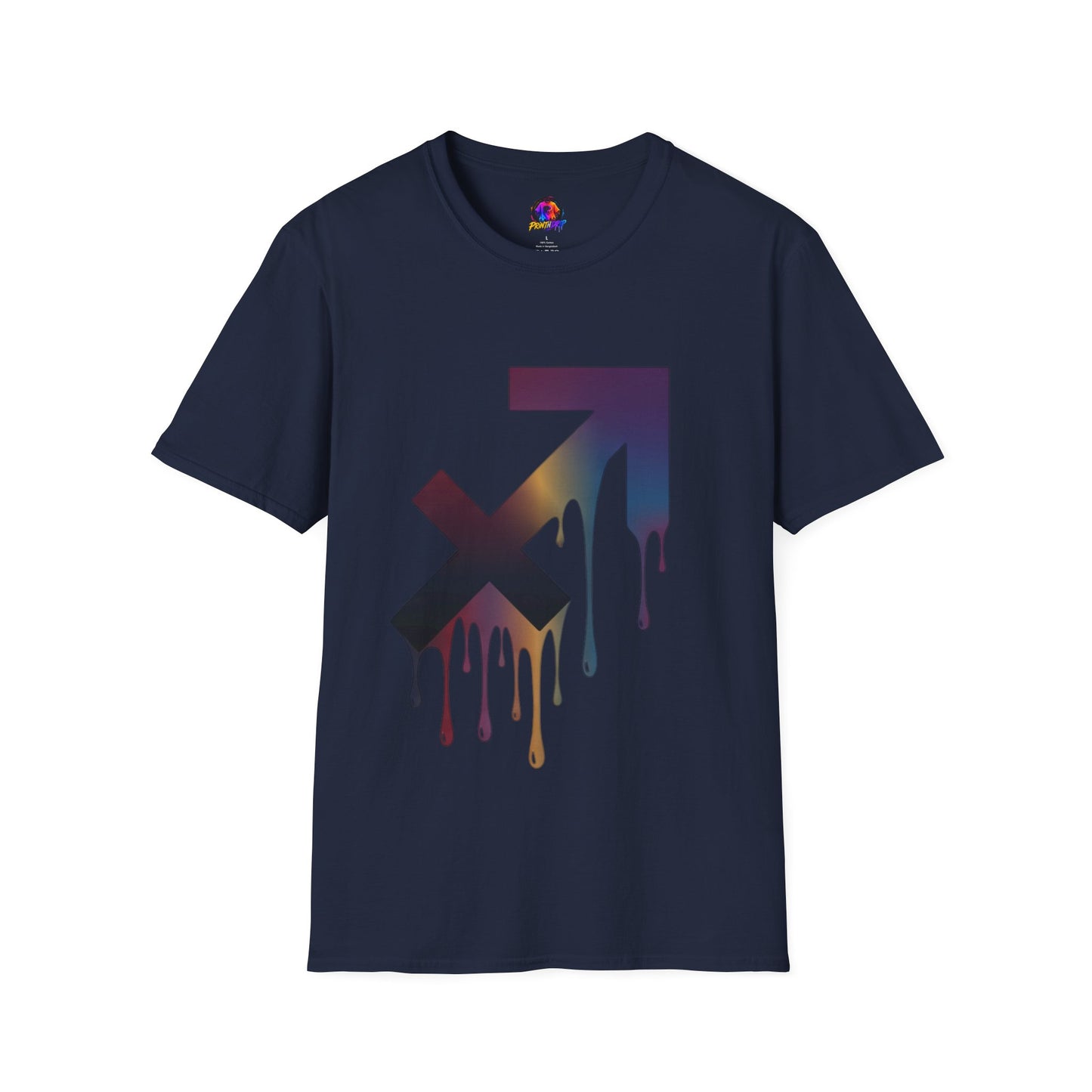 Sagittarius Drip T-Shirt — Gradient Astrological Arrow Tee