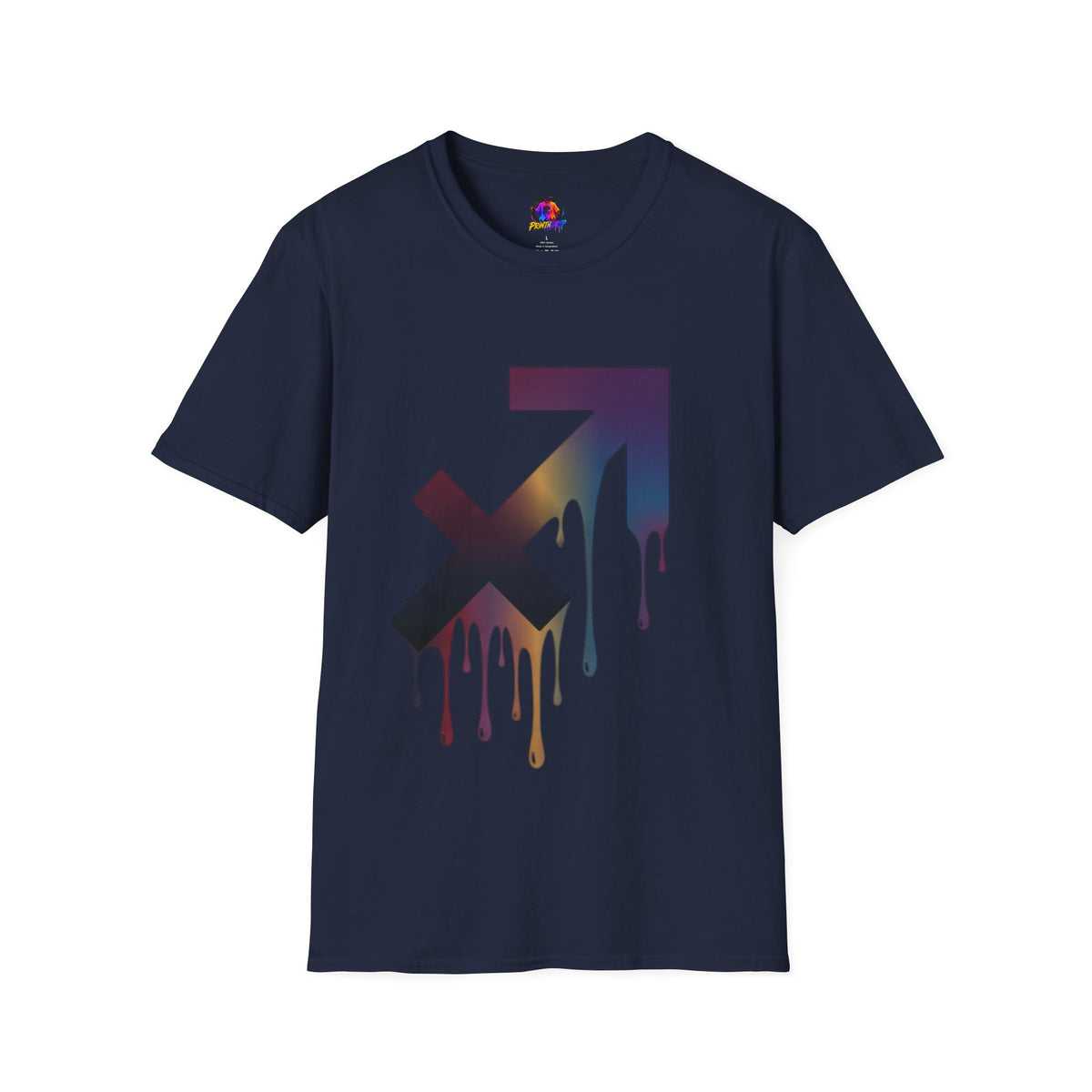 Sagittarius Drip T-Shirt — Gradient Astrological Arrow Tee