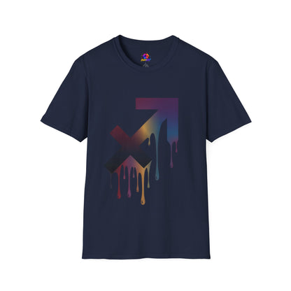 Sagittarius Drip T-Shirt — Gradient Astrological Arrow Tee