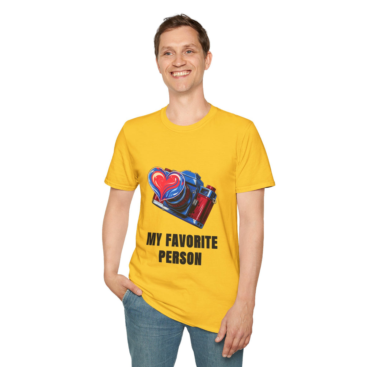 My Favorite Person Camera Heart T-Shirt — Photography Lover Graphic Tee - Trending Now - August 2026
