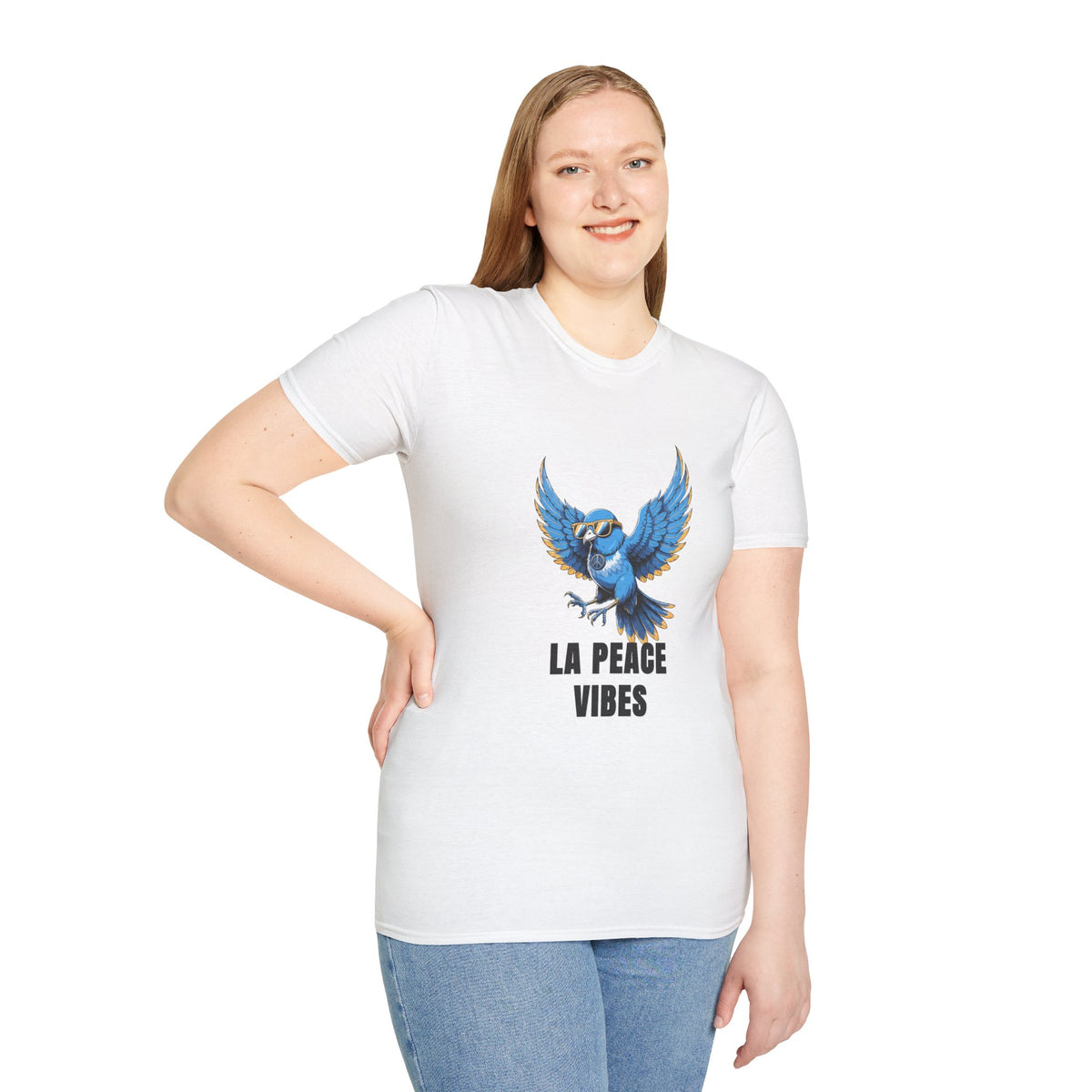 Peace Vibes Blue Parrot T-Shirt - Trending Now - August 2026