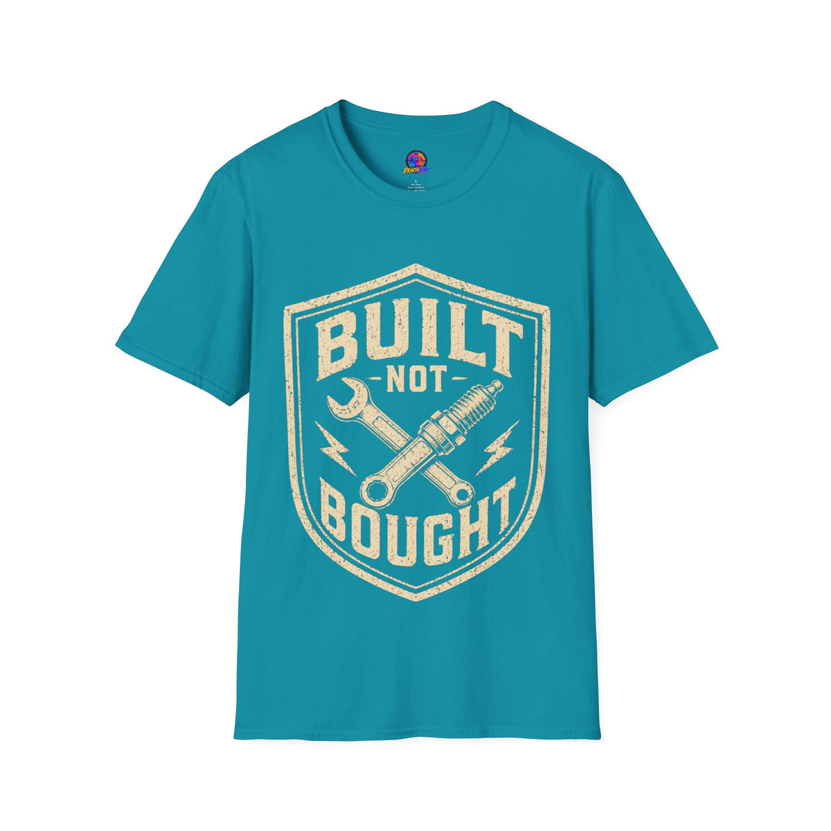 Built Not Bought T-Shirt — Vintage Mechanic Auto Repair Tee