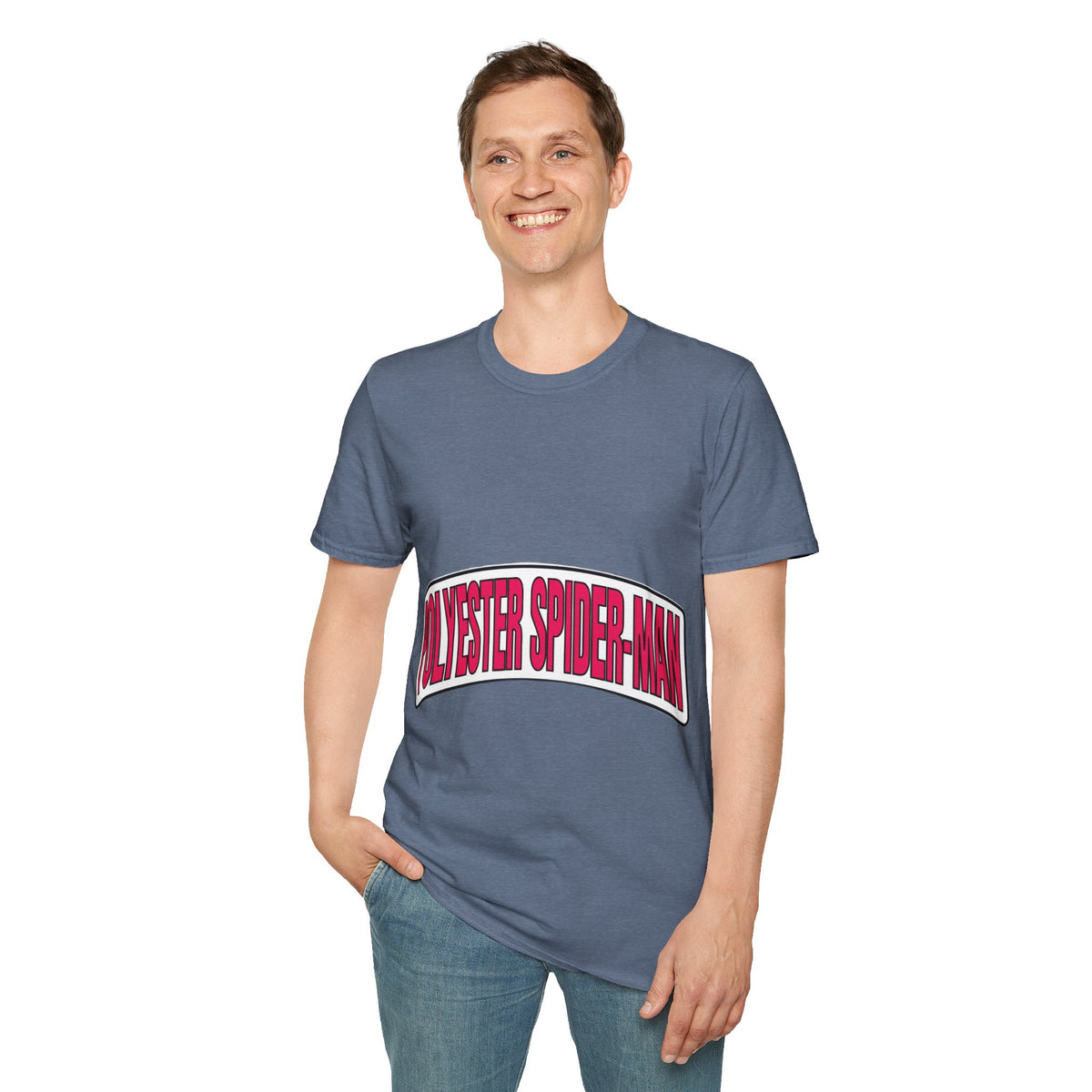 Polyester Spider-Man Retro Arch Tee - Funny Superhero Comic Graphic T-Shirt - Trending Now - September 2026