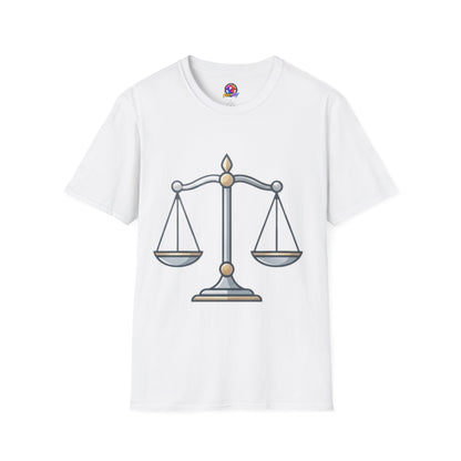 Libra Scales T-Shirt — Zodiac Balance Graphic Tee