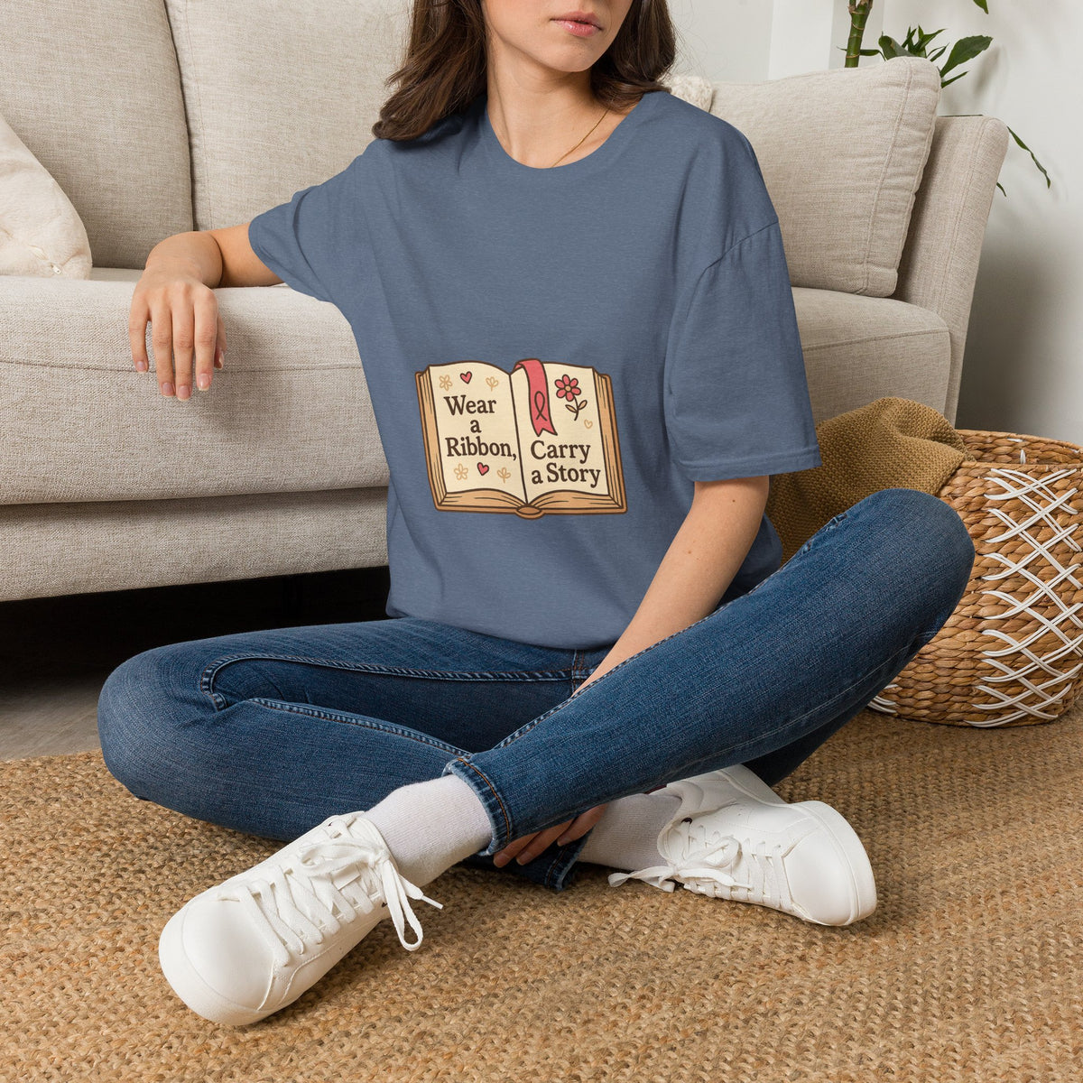 Book Lover T‑Shirt — "Wear a Ribbon, Carry a Story" Vintage Open Book Design - Trending Now - October 2026