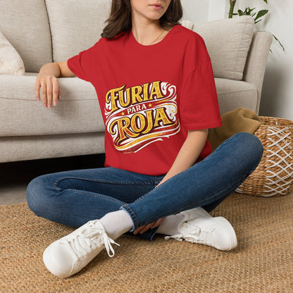 Spain Furia Para Roja T-Shirt — Vintage Flame Spanish Pride Soccer Tee