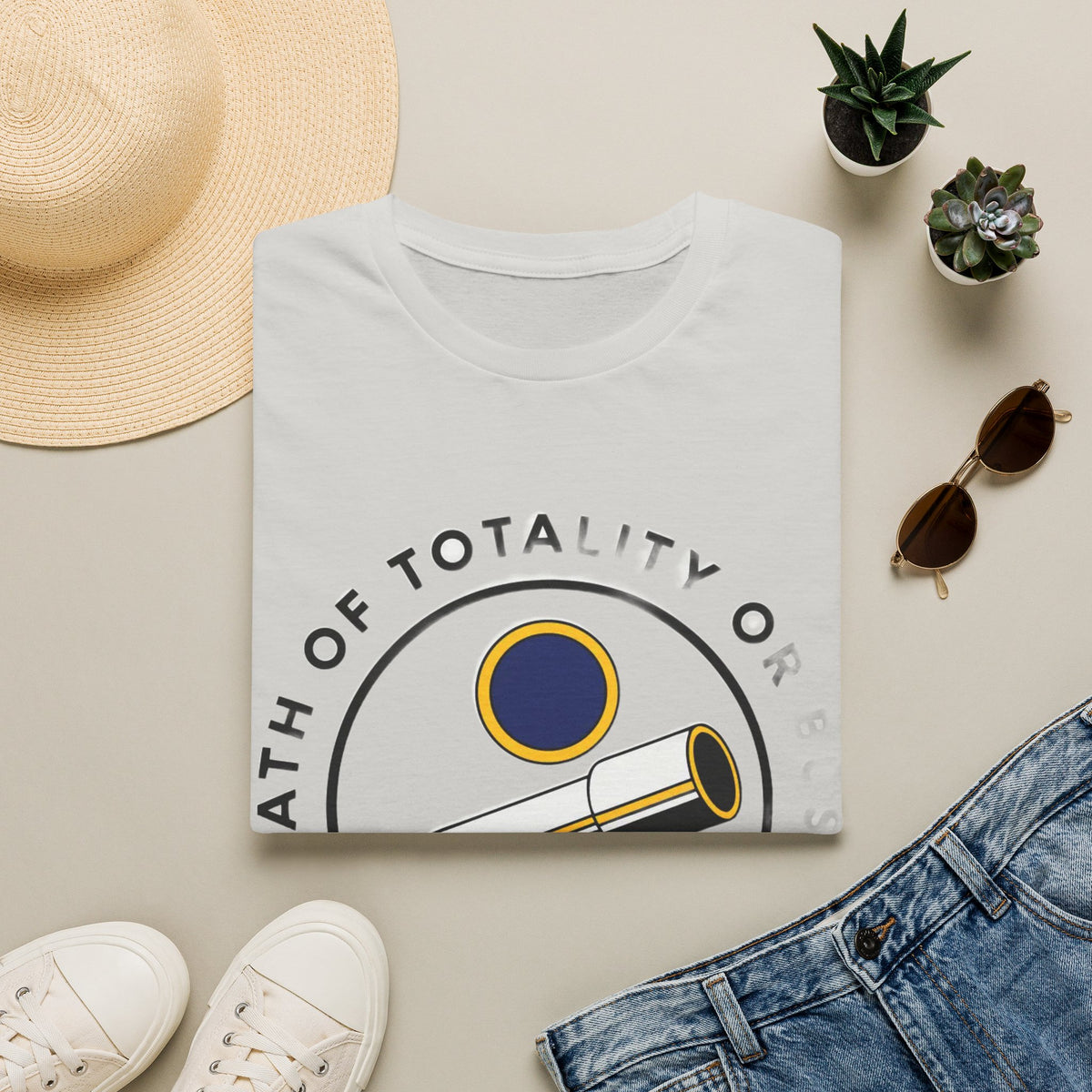 Totality Path Telescope T-Shirt — Eclipse Astronomy Graphic Tee - Trending Now - August 2026