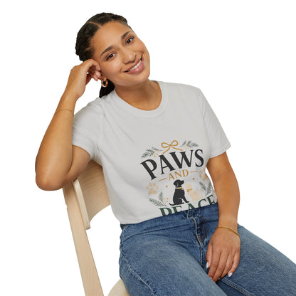 Paws and Peace T-Shirt — Cozy Pet Lover Tee
